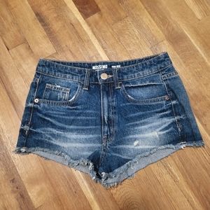 Mossimo high rise jean shorts